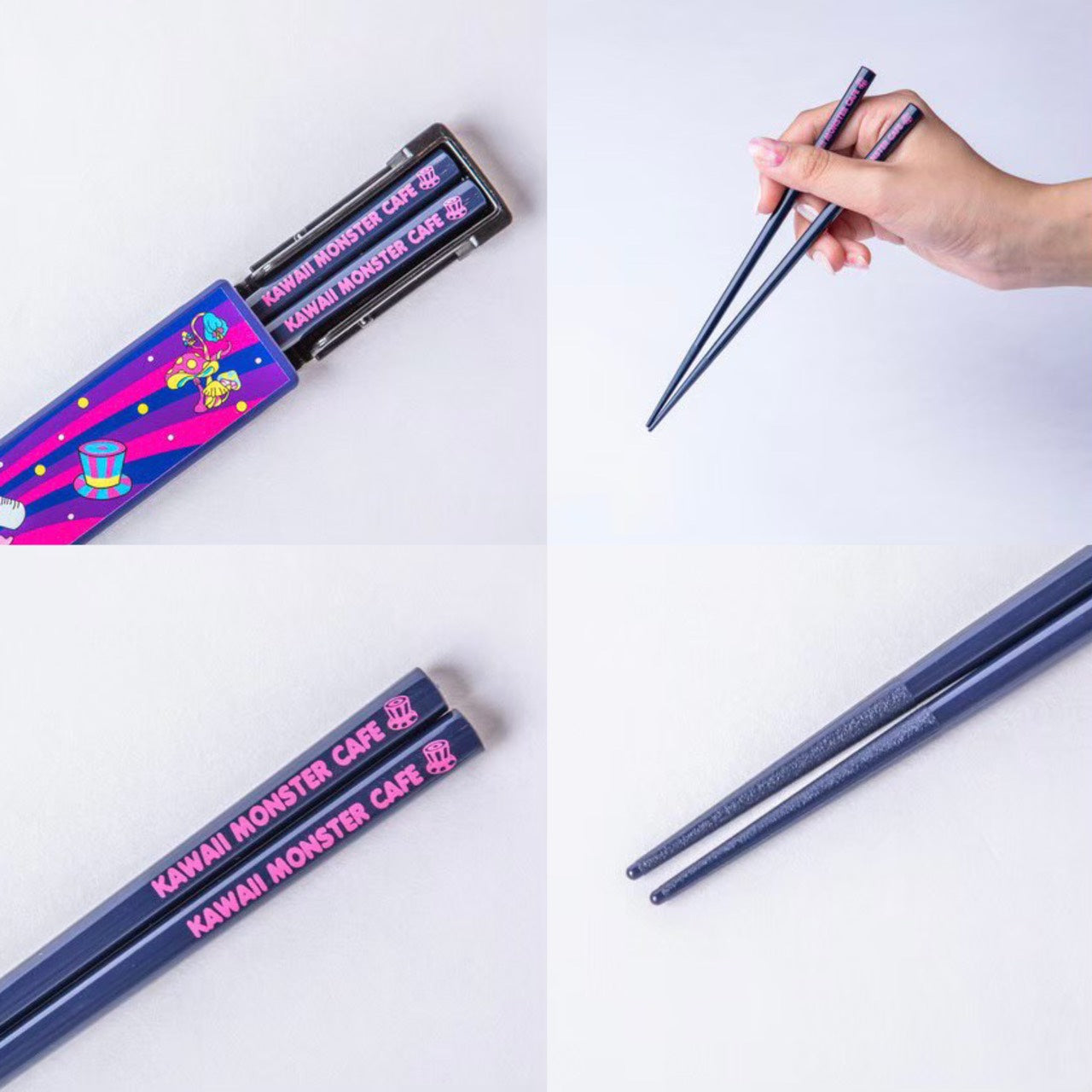 6% Dokidoki Kawaii Monster Cafe chopsticks & case set