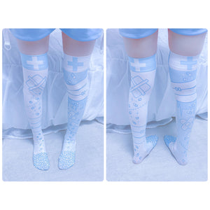 Menherachan pastel blue socks