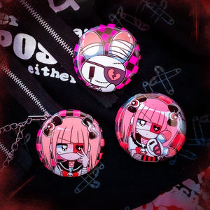 Menherchan Emo Punk badges