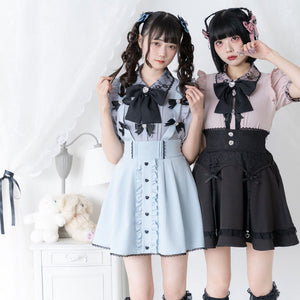 Dear My Love "Suspenders Ribbon" Skirt