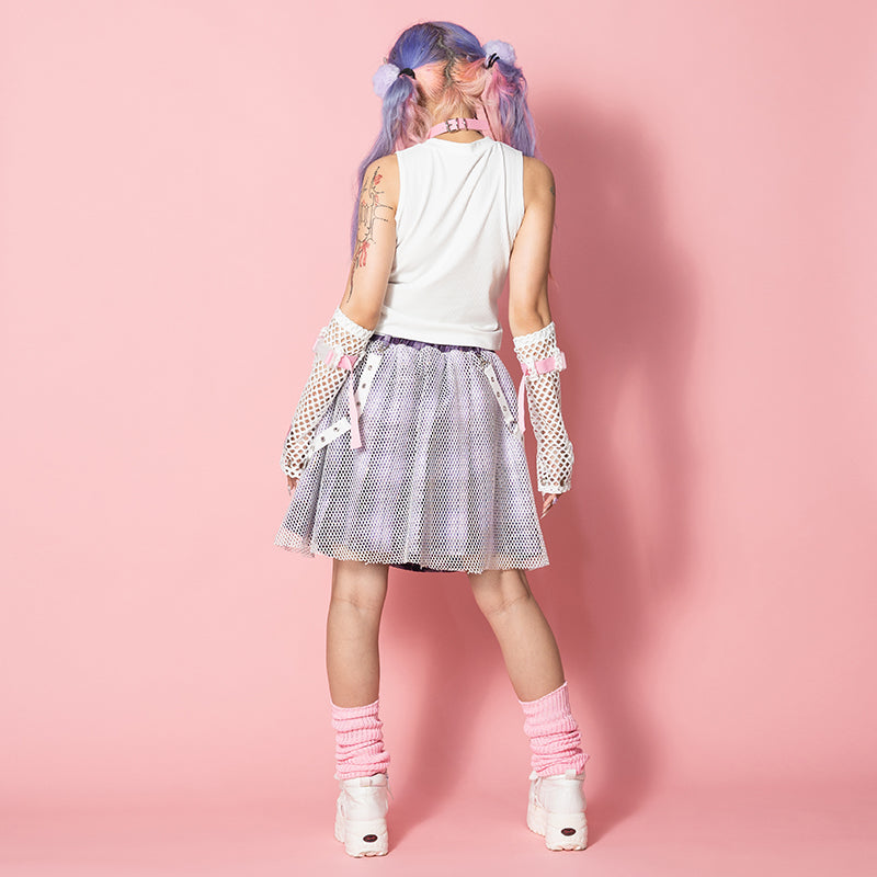 ACDC RAG & Gloomy Bear pastel sleeveless top