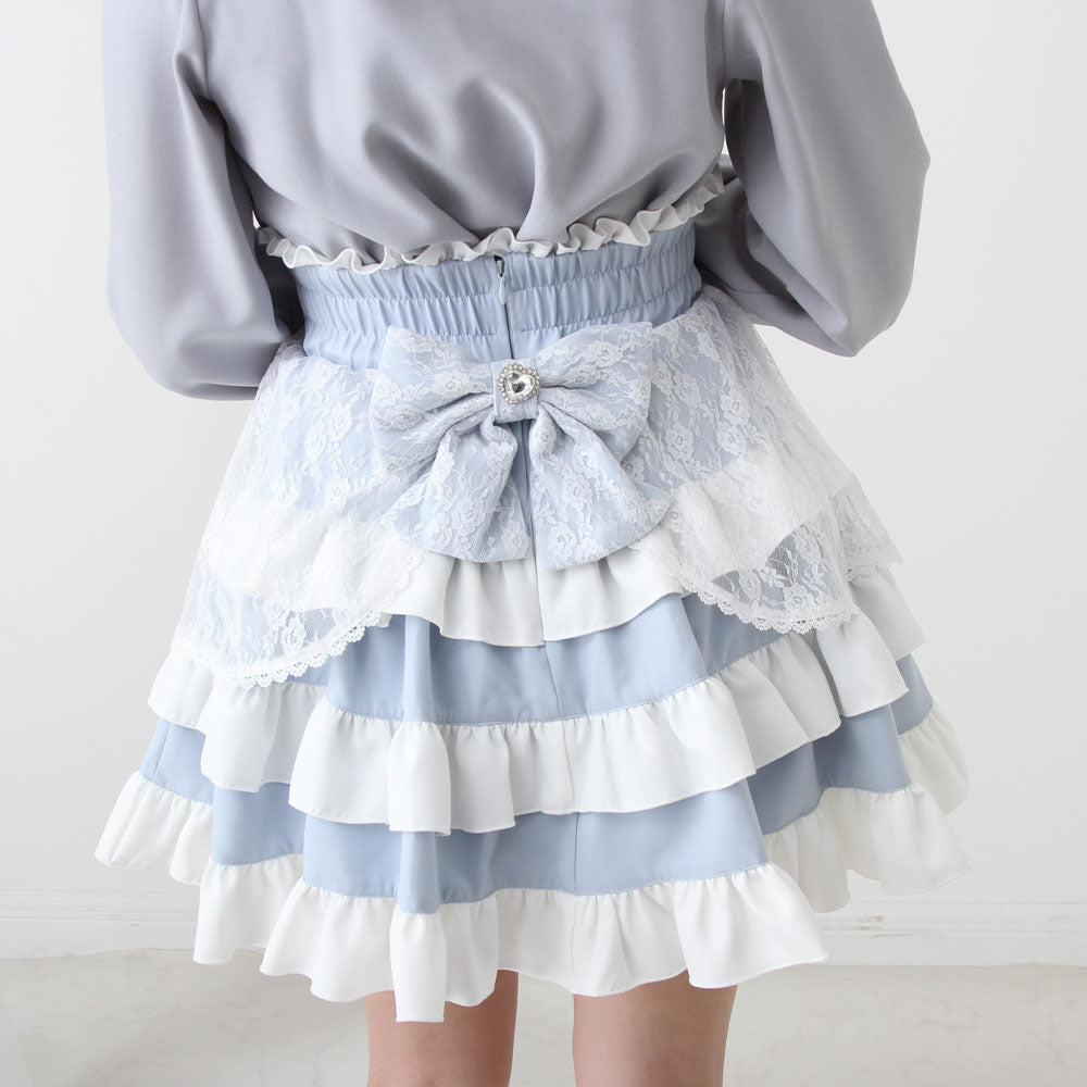 Dear My Love frilly lace ribbon skirt