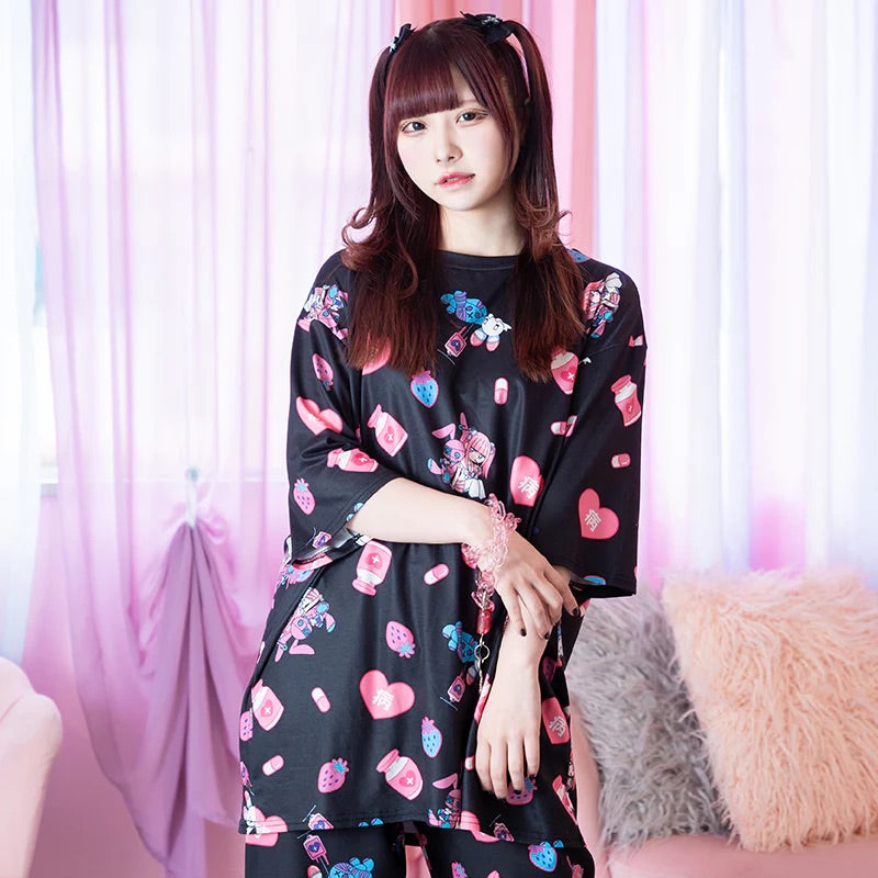 ACDC RAG x Menhera Chan t-shirt – Grumpy Bunny