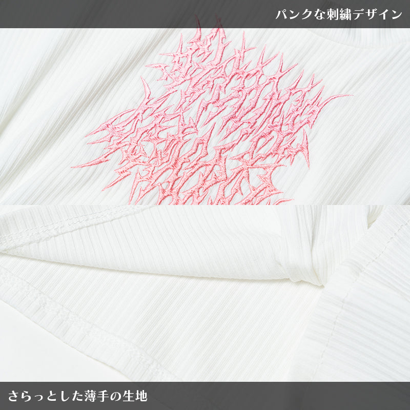 ACDC RAG & Gloomy Bear pastel sleeveless top