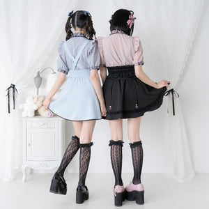 Dear My Love Whip "Bijou Ribbon Frill" blouse