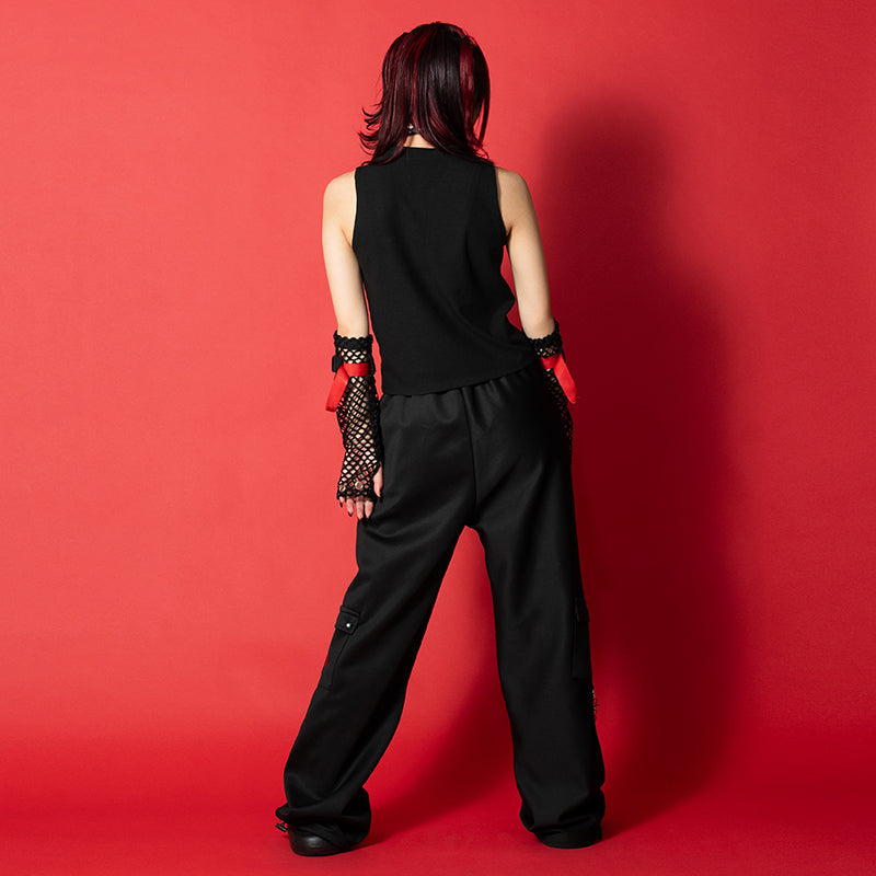 ACDC RAG & Gloomy Bear dark sleeveless top