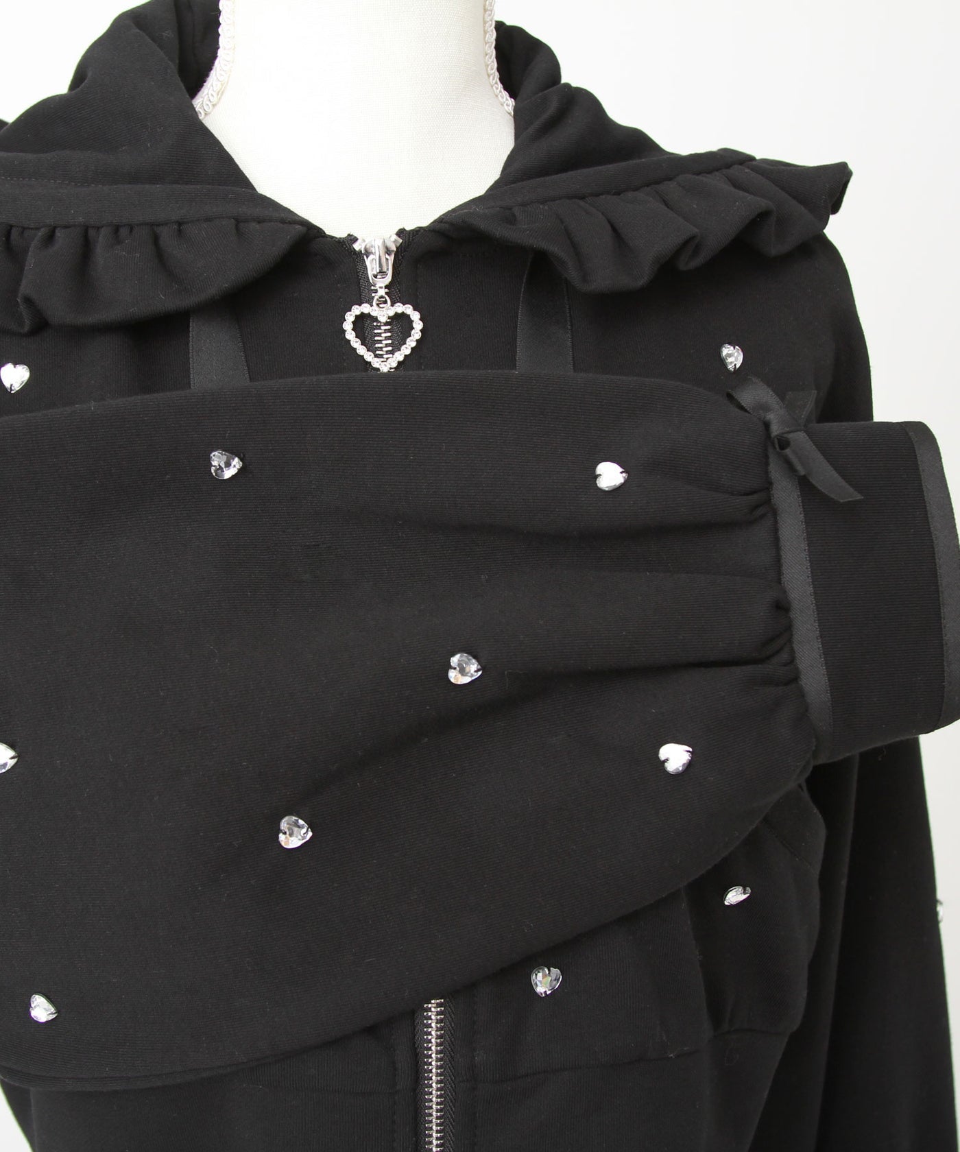 Dear My Love heart dot short hoodie