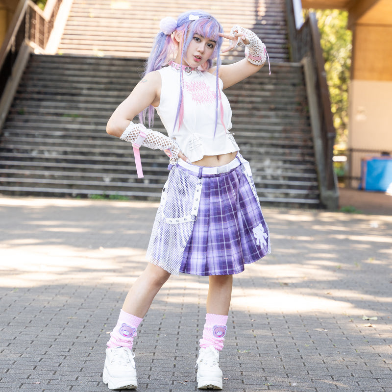 ACDC RAG & Gloomy Bear pastel sleeveless top