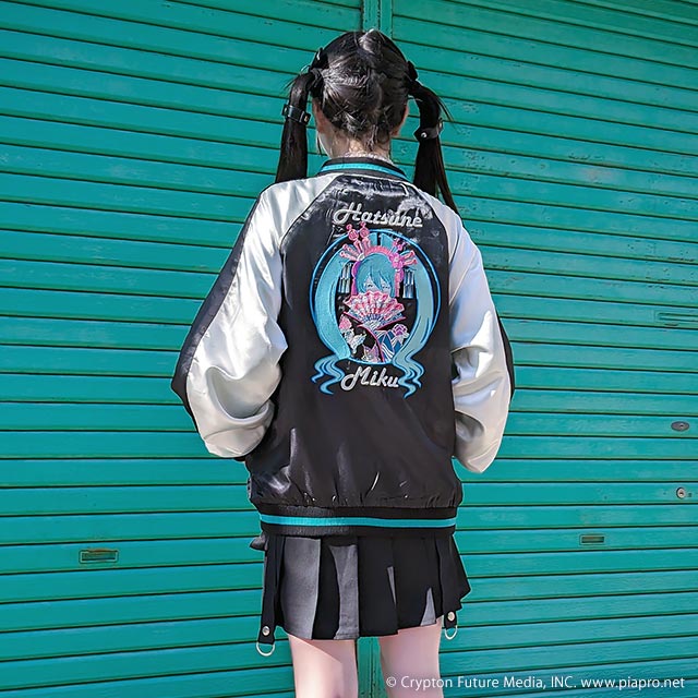 Listen Flavor x Hatsune Miku satin jacket