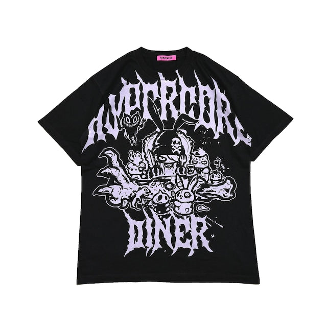 Hypercore "Itadakimasu" (let’s eat) black & purple t-shirt