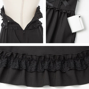 Dear My Love Whip "Heart Bijou Ribbon Frill" skirt