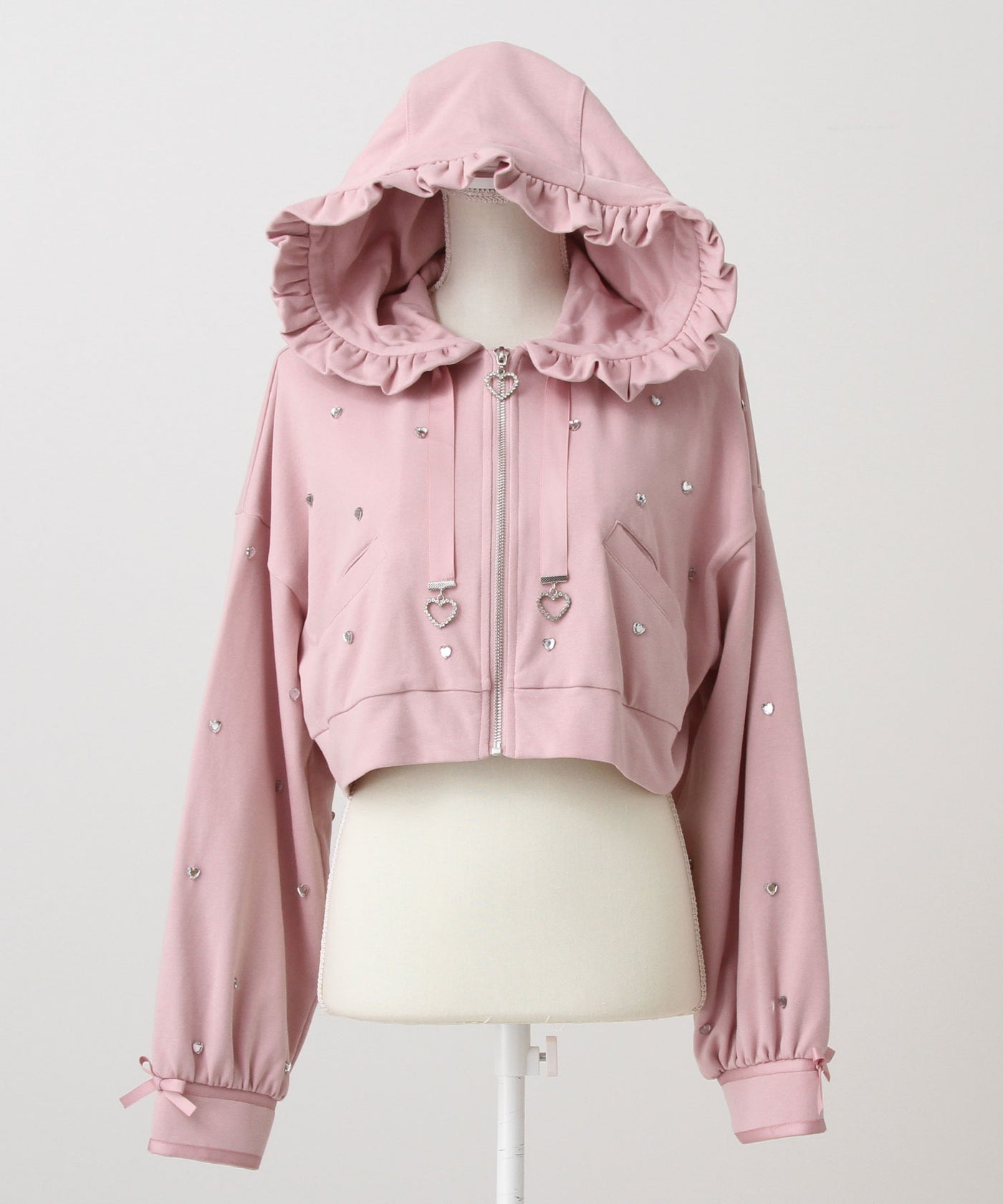 Dear My Love heart dot short hoodie