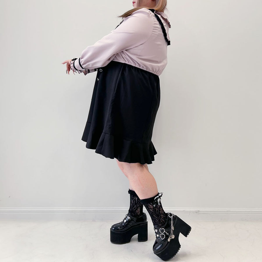 Dear My Love Whip "Yoke Frill Flare" dress