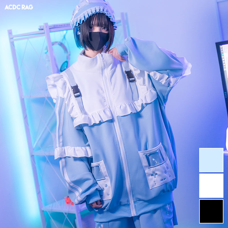 ACDC RAG “Game Over” tenshi kaiwai frill jacket – Grumpy Bunny