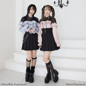 Dear My Love "Heart Choker Lace Frill" blouse