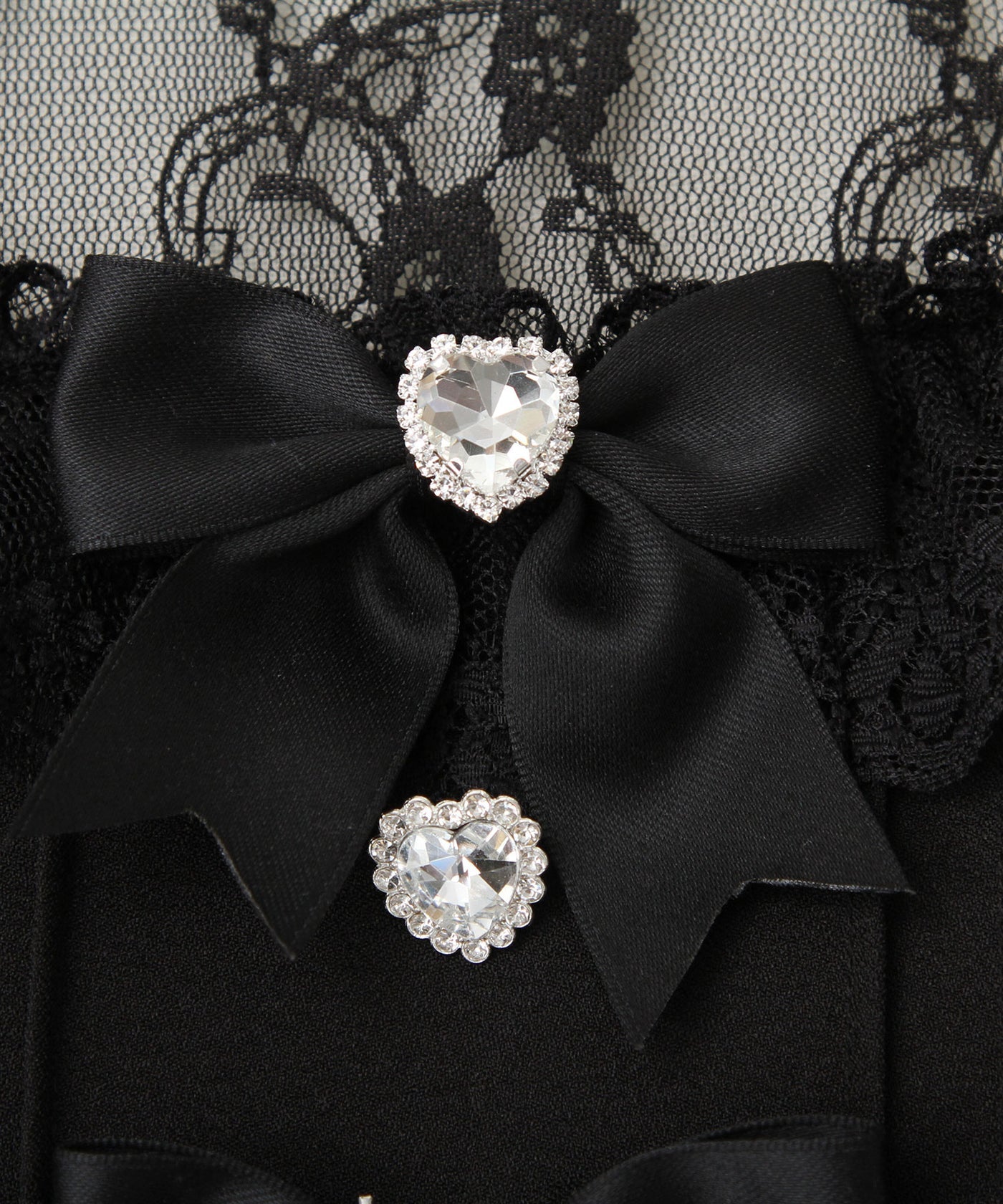 Dear My Love Whip heart bijoux ribbon blouse