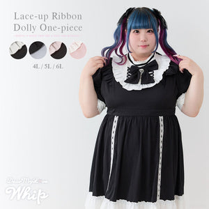 Dear My Love Whip "Lace-up Ribbon Dolly" dress