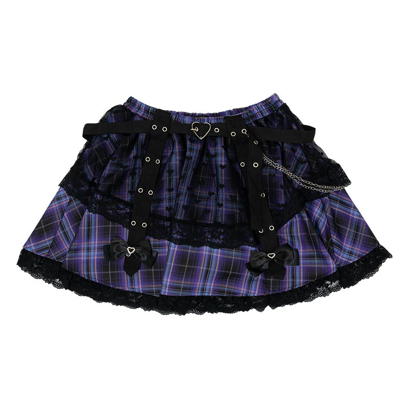 ACDC RAG “Love Punk” plus size purple skirt