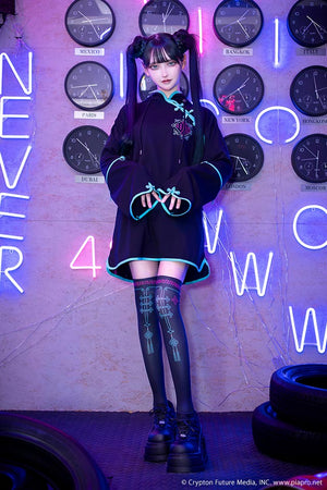 Listen Flavor x Hatsune Miku hoodie dress