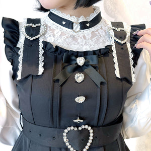 Dear My Love "Heart Choker Belt Lace" dress