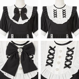 Dear My Love Whip "Lace-up Ribbon Dolly" dress