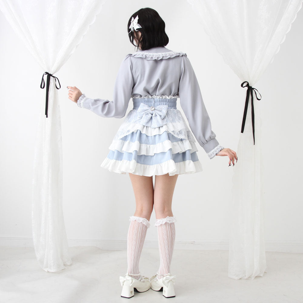 Dear My Love frilly lace ribbon skirt