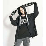 Psycho Nation black bunny ears hoodie