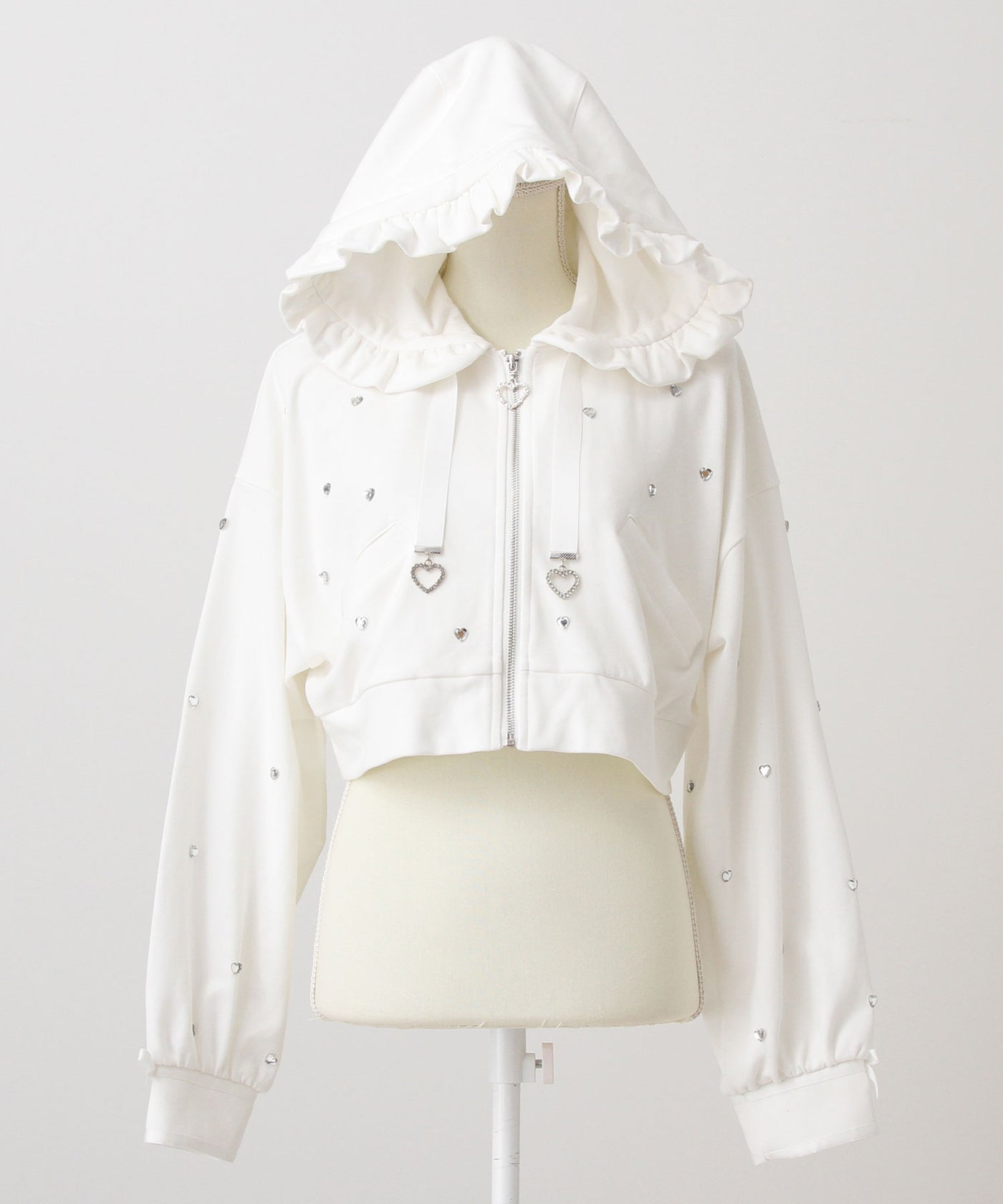 Dear My Love heart dot short hoodie