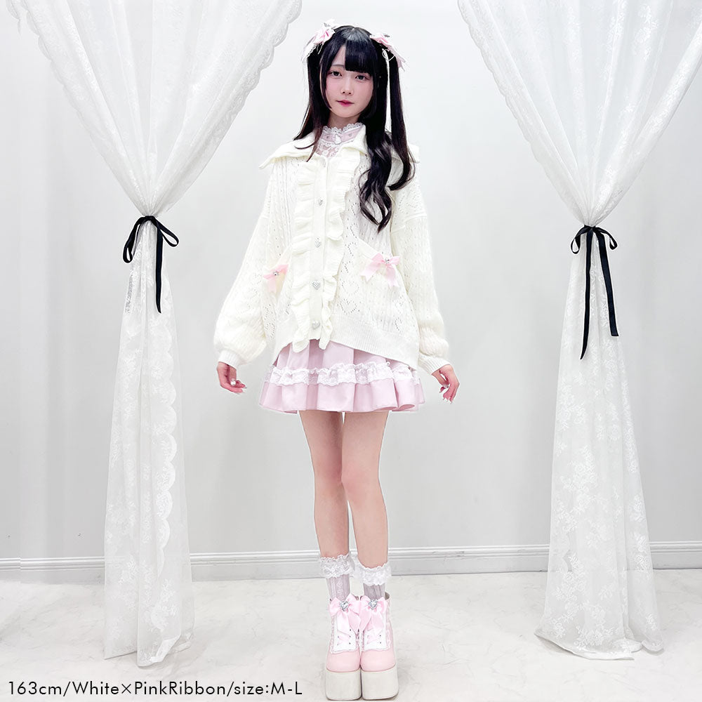 Dear My Love "Sailor Collar Frill" cardigan