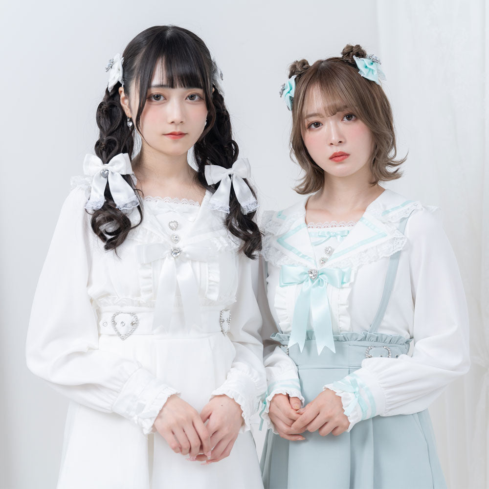 Dear My Love tailored sailor blouse