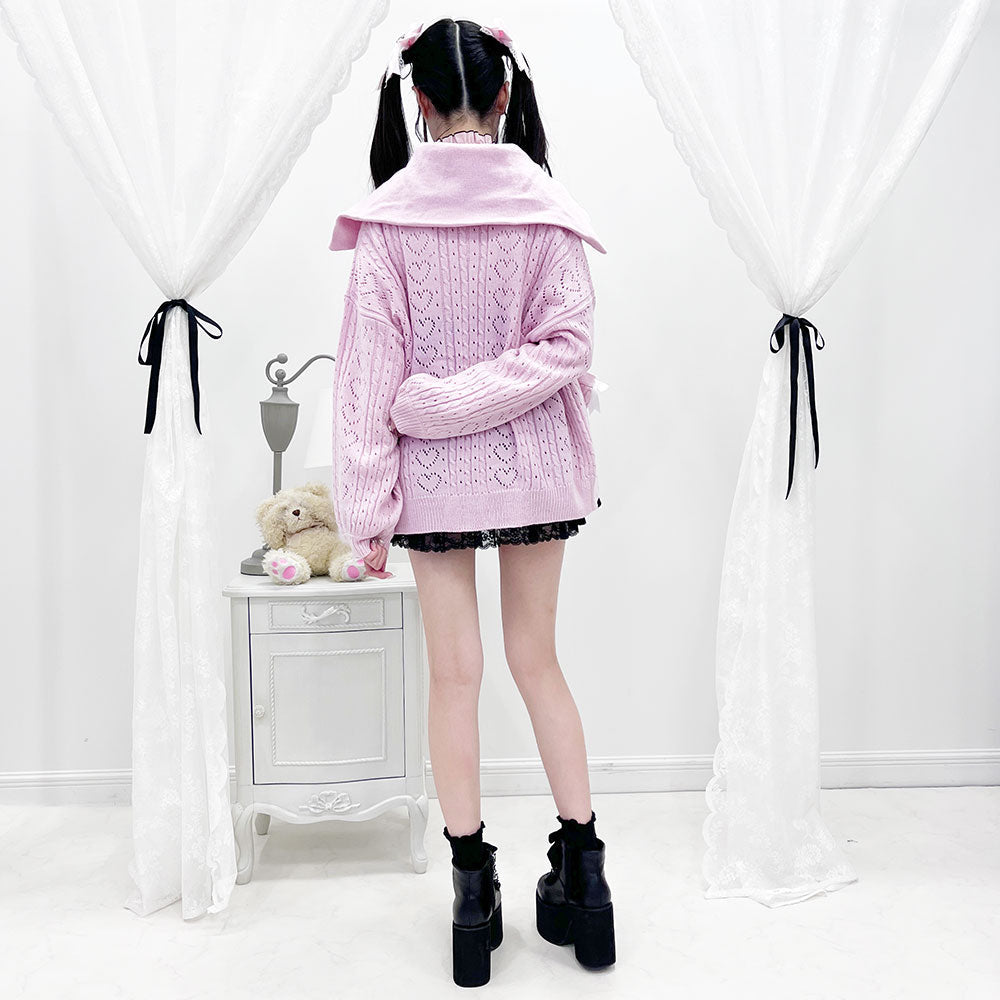 Dear My Love "Sailor Collar Frill" cardigan