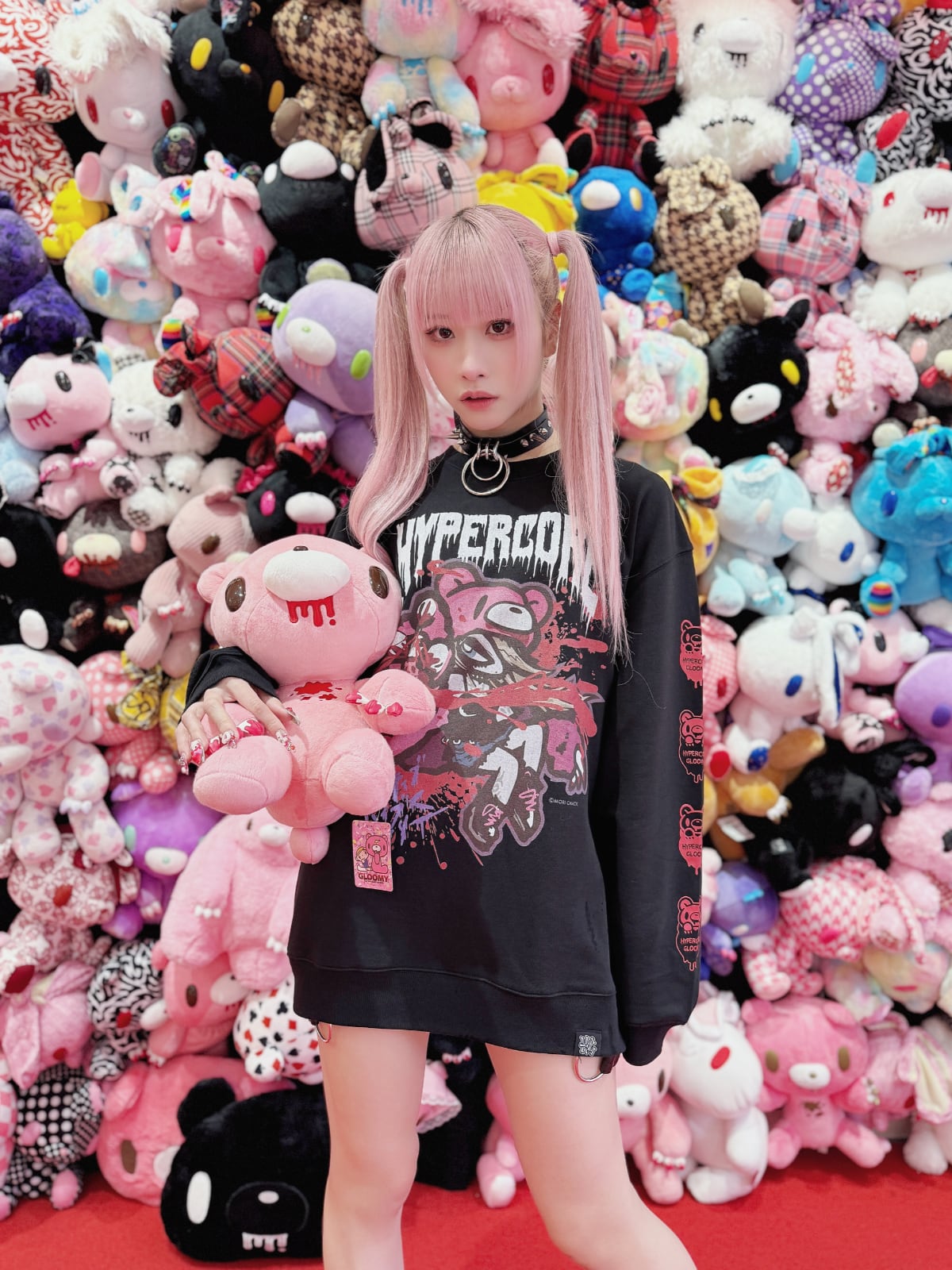 Hypercore x Gloomy Bear collab sweatshirt