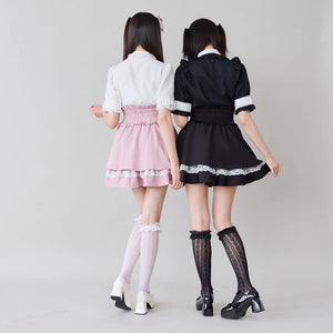 Dear My Love jirai kei double layered flare skirt