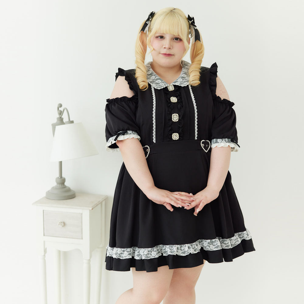Dear My Love Whip "Kirakira Bijou lace frill" dress