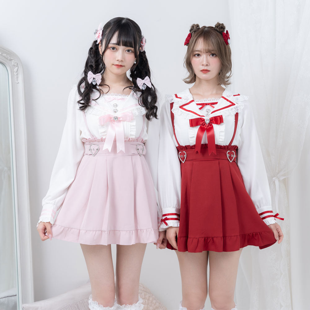 Dear My Love tailored sailor blouse