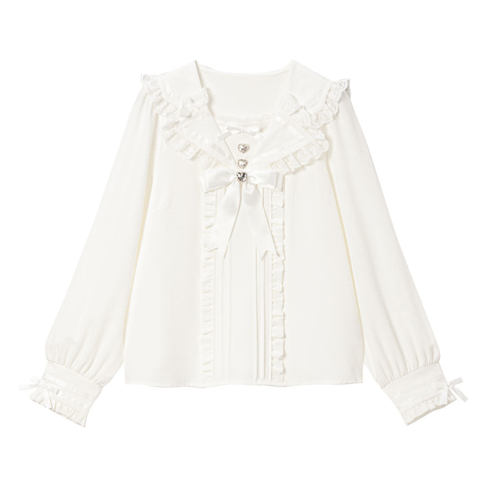 Dear My Love Whip tailored sailor blouse