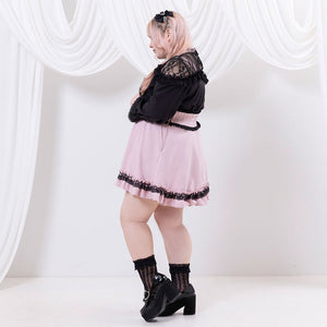 Dear My Love Whip "Heart Bijou Ribbon Frill" skirt