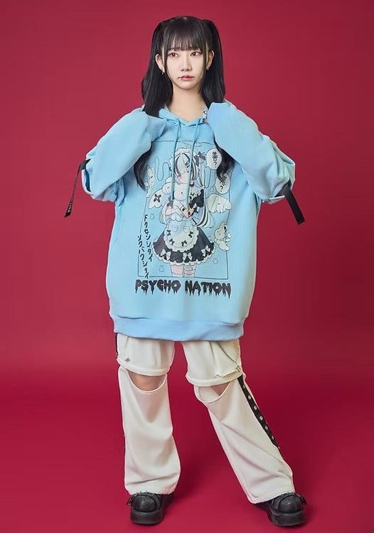Psycho Nation x Rene collab "Maid" hoodie