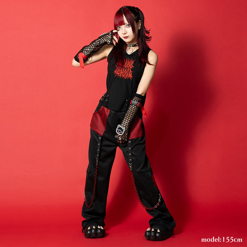 ACDC RAG & Gloomy Bear dark sleeveless top