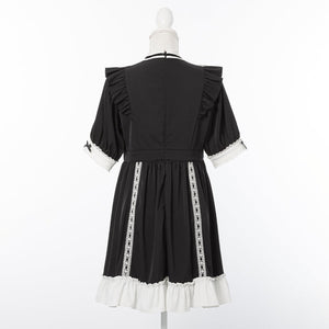 Dear My Love Whip "Lace-up Ribbon Dolly" dress