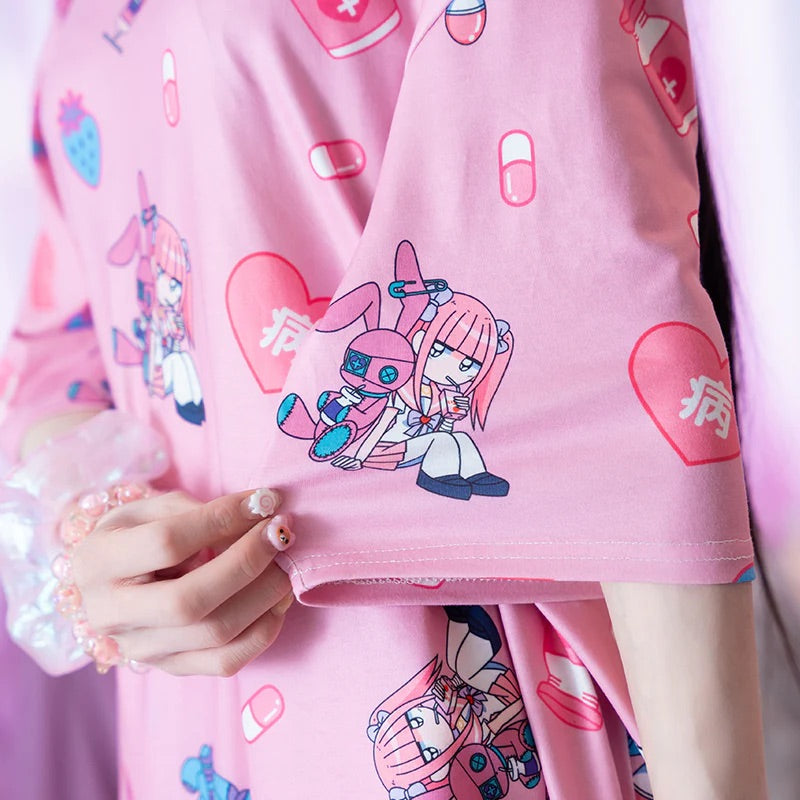 ACDC RAG x Menhera Chan t-shirt – Grumpy Bunny