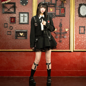 ACDC RAG "Vampire School" black skirt