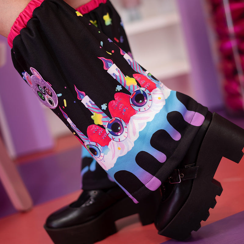 ACDC RAG Mad B-Day black leg warmers