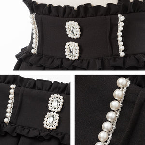 Dear My Love Whip "Pearl Bijou flared" skirt