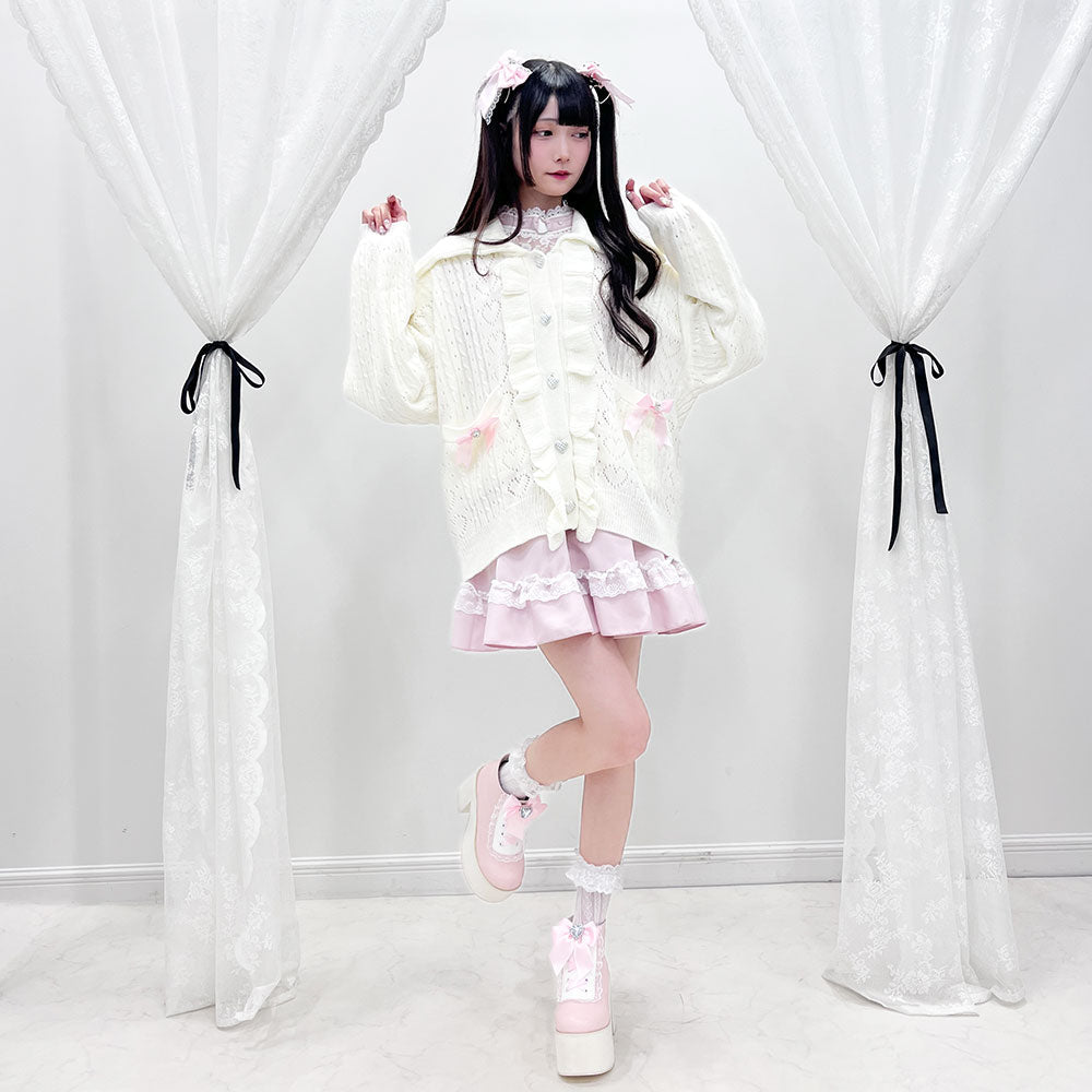 Dear My Love "Sailor Collar Frill" cardigan