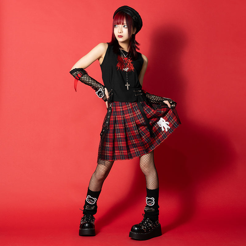 ACDC RAG & Gloomy Bear dark sleeveless top