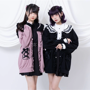 Dear My Love "Heart Lace Ribbon Sailor" jacket