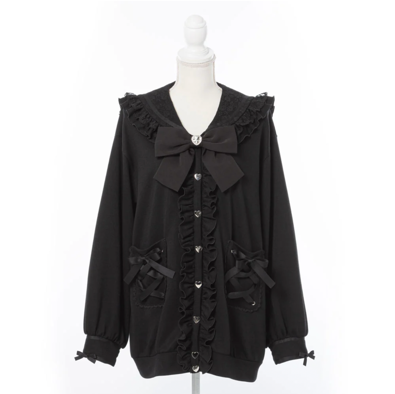 Dear My Love "Heart Lace Ribbon Sailor" jacket