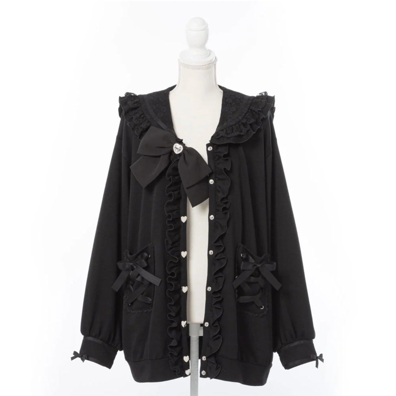 Dear My Love "Heart Lace Ribbon Sailor" jacket