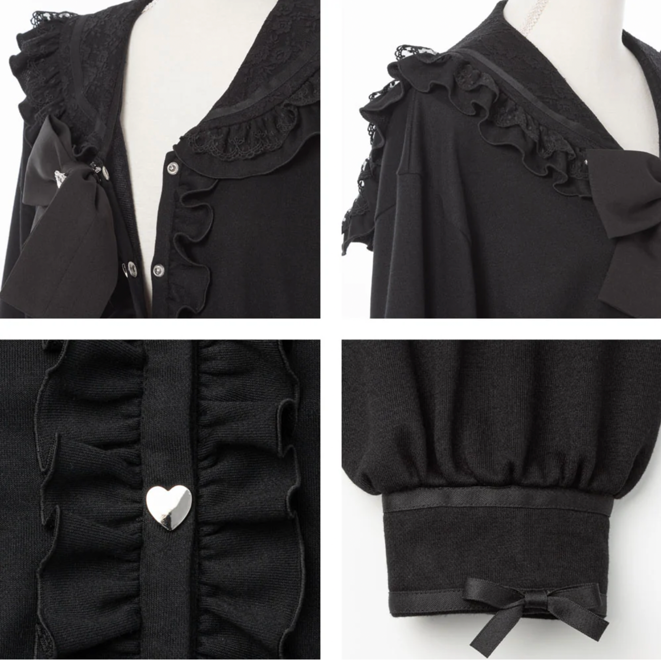 Dear My Love "Heart Lace Ribbon Sailor" jacket